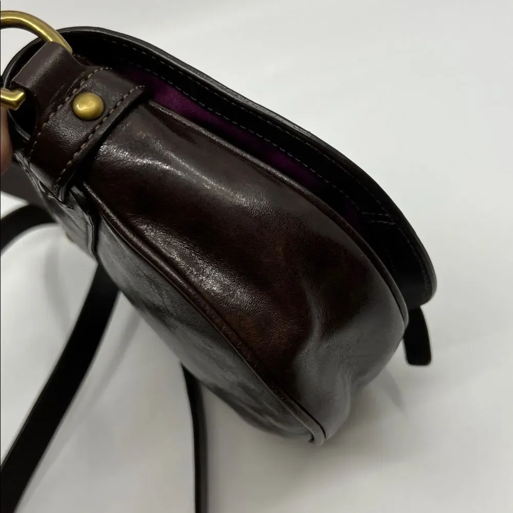 Coach Mini Garcia Crossbody or Shoulder Bag Y2K Dark Brown Leather - Picture 6 of 17